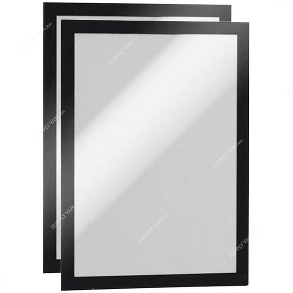 Durable Self-Adhesive Magnetic Frame, 487201, DURAFRAME, A4, Black, 2 Pcs/Set