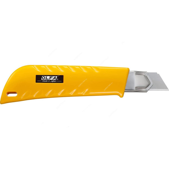 Olfa Heavy Ratchet-Lock Snap-Off Utility Knife, L-1, 18MM, Yellow