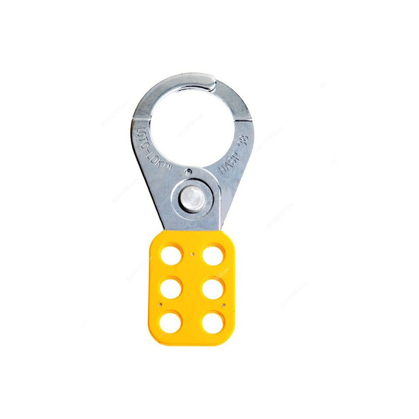 Loto-Lok Lockout Hasp, HSP-PMH-38Y, Steel, 38MM, Yellow