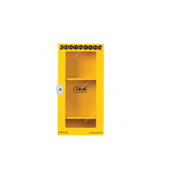 Loto-Lok Lockout Station, LS-STLY-9C-CF, 760 x 380MM, Yellow