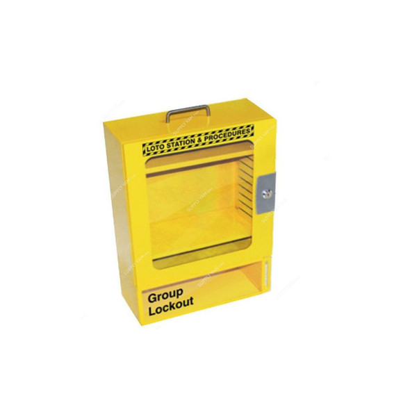 Loto-Lok Lockout Station, LS-6CF-GLBY, 530 x 350MM, Yellow