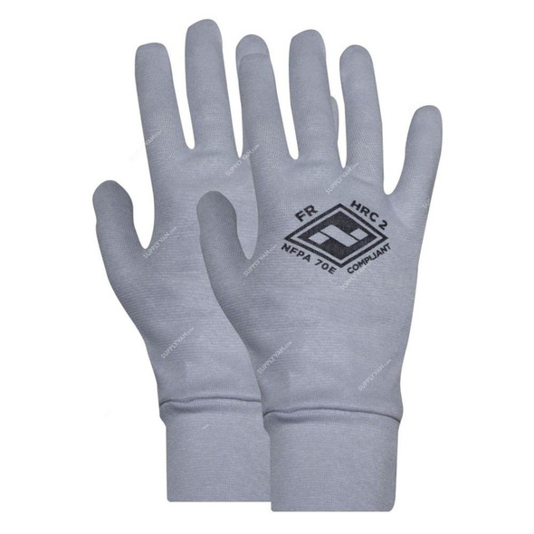 NSA ArcGuard Knit Gloves, G16RG, Regular, Light Grey