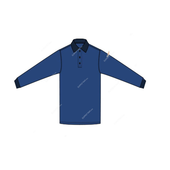 TarArc Fresco Polo T-Shirt, BLOKARC-POLO13-NVMD, M, Navy Blue