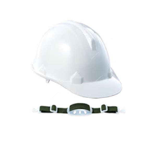 Blue Eagle Safety Helmet With Chin Strap, HR36WH, White