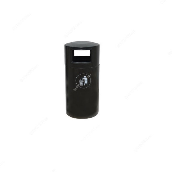 Brooks Outdoor Open Bin, OPN-BK-841, Fiber, 70 Ltrs, Black