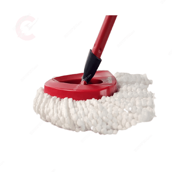 Vileda Classic Cotton Floor Mop Refill, Red/White