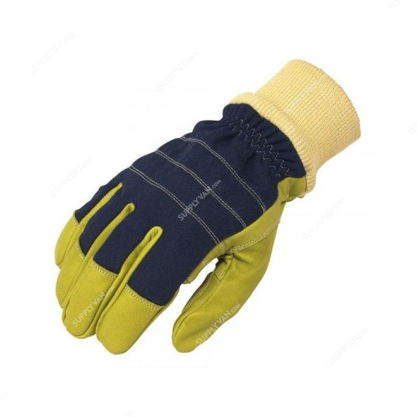 Southcombe Firemaster Wildland Gloves, SB02417A, Leather, M, Lime/Blue