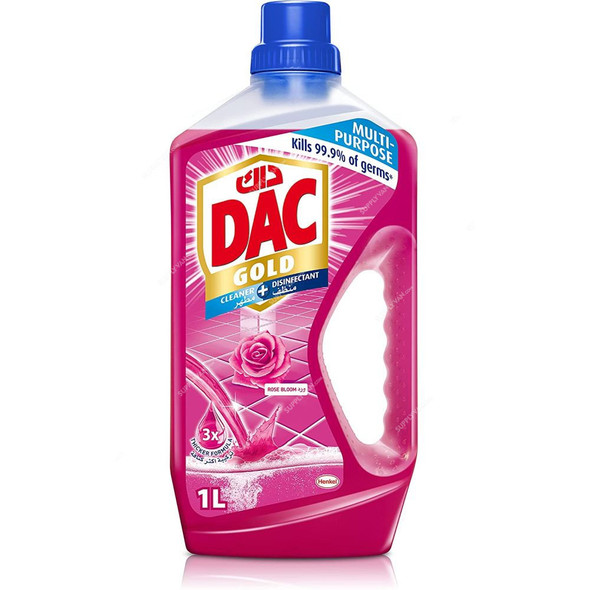 Dac Gold Liquid Disinfectant, Rose, 1 Ltr