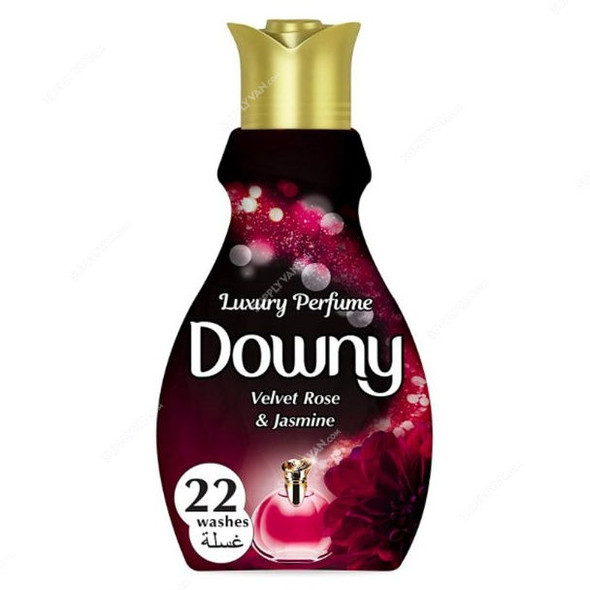 Downy Luxury Perfume Concentrate Fabric Softener, Velvet Rose and Jasmine, 880ML