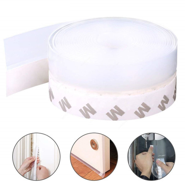 Door Silicone Sealing Tape, 25MM Width x 5 Mtrs Length, Transparent