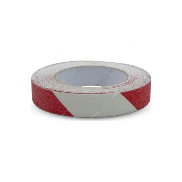 Anti-Slip Tape, Red/White, 24MM x 10 Mtrs
