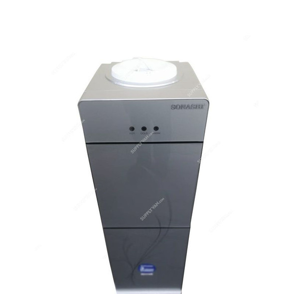 Sonashi 2 Tap Hot/Cold Freestanding Water Dispenser, SWD-54, 550W, Silver