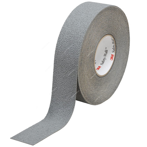 3M Water Resistance Anti-Slip Tape, 370, Safety-Walk, 1 Inch x 18 Mtrs, Grey, 4 Rolls/Pack