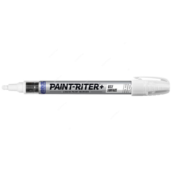 Markal HP Paint Marker, 96960, Paint-Riter+, White