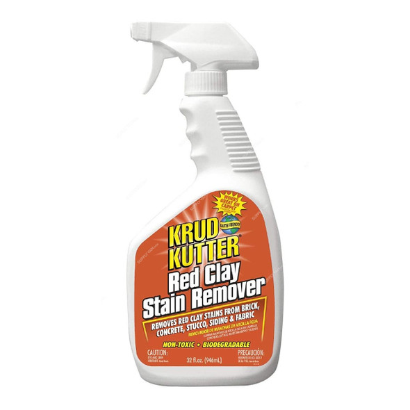 Krud Kutter Red Clay Stain Remover, RC326, 32 Oz