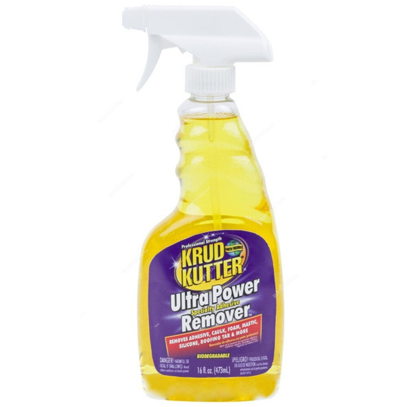 Krud Kutter Ultra Power Specialty Adhesive Remover, UP166, 16 Oz