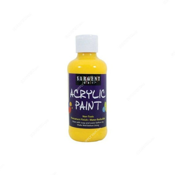 Sargent Art Neon Acrylic Paint, SA22-2202, 8 Oz, Yellow