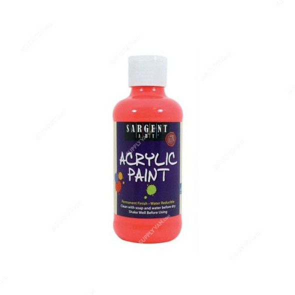 Sargent Art Neon Acrylic Paint, SA22-2220, 8 Oz, Red