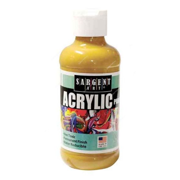 Sargent Art Acrylic Paint, SA22-2327, 8 Oz, Yellow Oxide