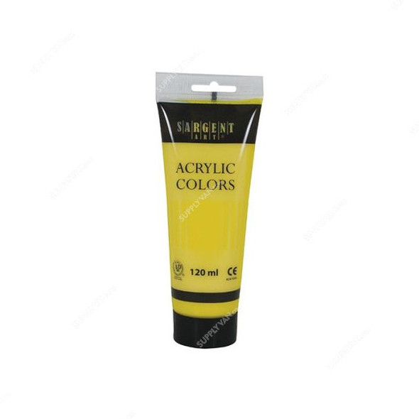 Sargent Art Acrylic Paint, SA23-0302, 120ml, Primary Yellow