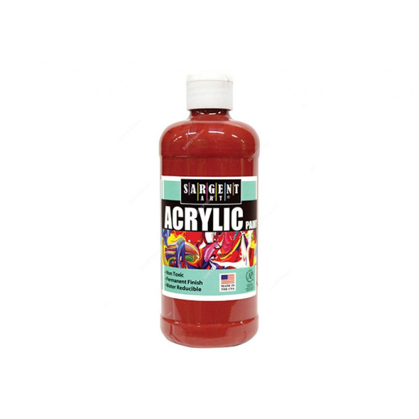 Sargent Art Acrylic Paint, SA24-2428, 16 Oz, Red Oxide