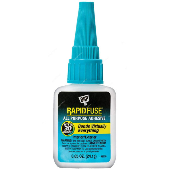 Dap Rapid Fuse All Purpose Adhesive, 00155, 24.1GM, Clear