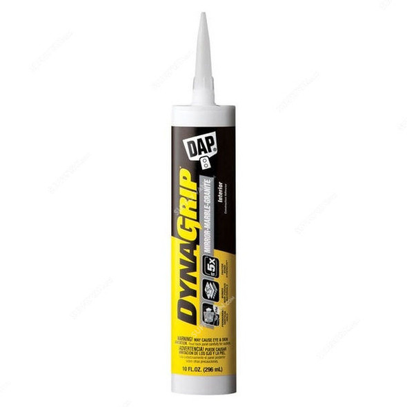 Dap DynaGrip Construction Adhesive, 27522, 10 Oz, White