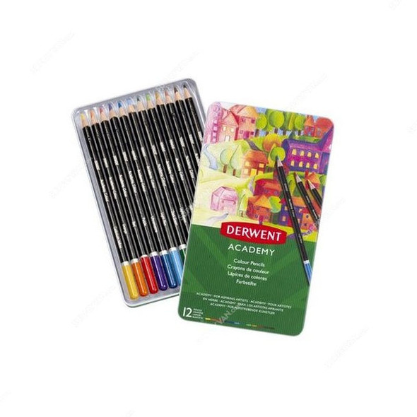 Derwent Academy Color Pencil Set, 2301937, 12 Pcs/Set