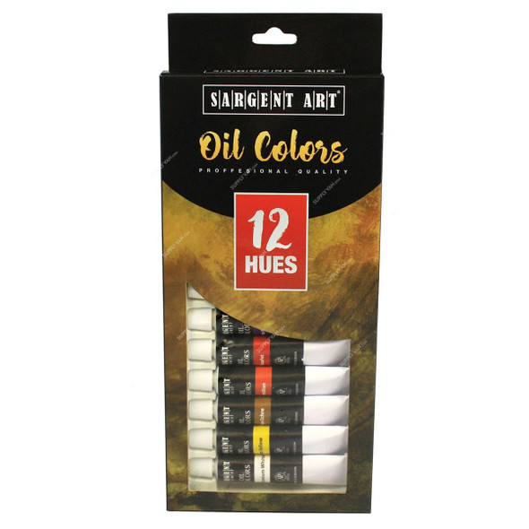 Sargent Art Premium Oil Tube Paint Set, SA23-0601, 12 Pcs/Set