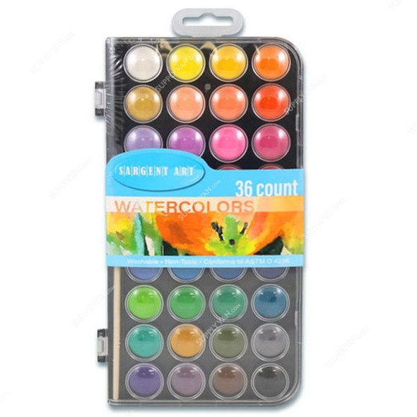 Sargent Art Watercolor Cake Set, SA23-8436, Supreme Series, 36 Pcs/Set