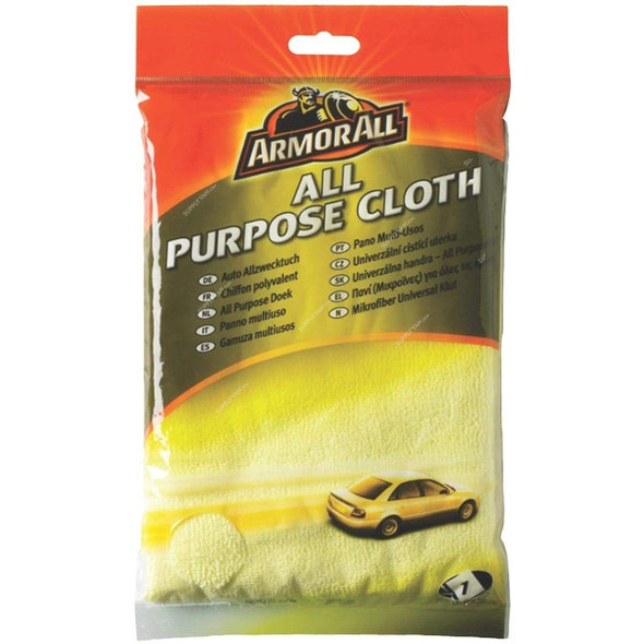 Armor All Microfiber All Purpose Cloth, 40017, 40 x 40cm, Yellow