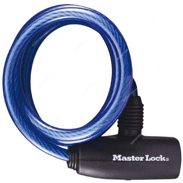 Master Lock Keyed Cable Lock, 8127EURDPRO, Blue