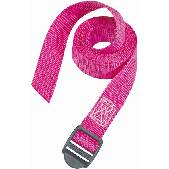 Master Lock Lashing Strap With Plastic Buckle, ML3004EURDATCOL, 1.2 Mtrs x 25MM, 40 Kg, Pink, 2 Pcs/Pack