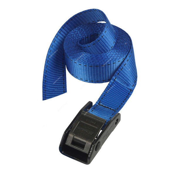 Master Lock Luggage Strap With Zamak Alloy Buckle, ML3111EURDATCOL, 2.5 Mtrs x 25MM, 150 Kg, Blue