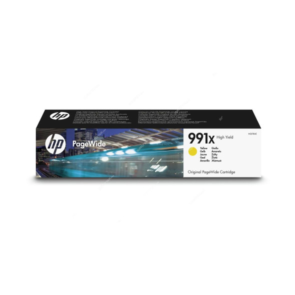 HP Original Pagewide Cartridge, M0J98AE, 991X, Yellow