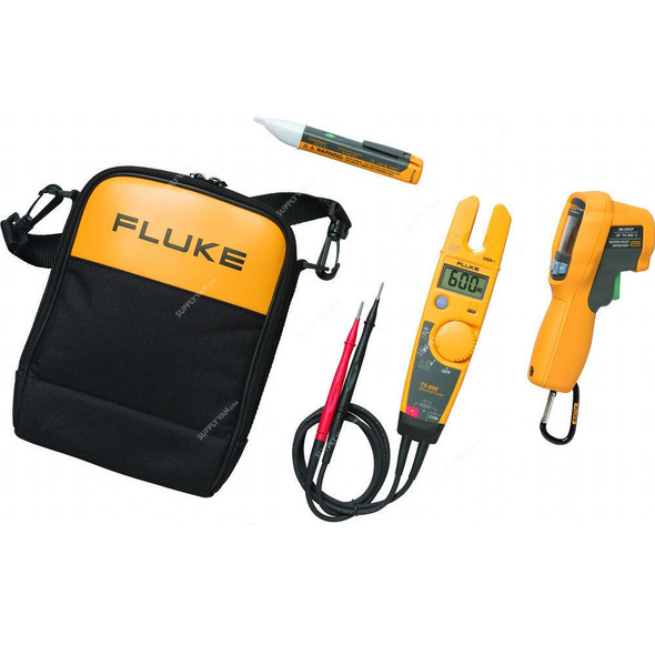 Fluke Electrical Test Kit, T6-600-62Max+/1AC, 600V, 3 Pcs/Kit