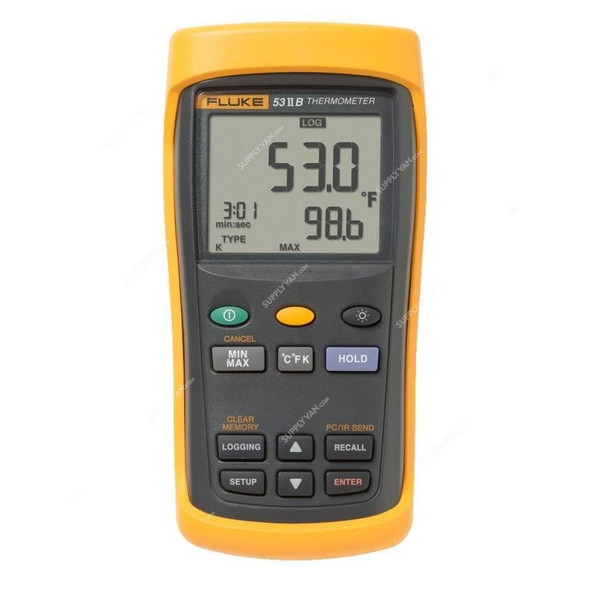 Fluke Digital Thermometer With Data Logging, 53-2-B