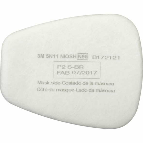 3M Particulate Filter, 5N11, N95, White, 10 Pcs/Pack