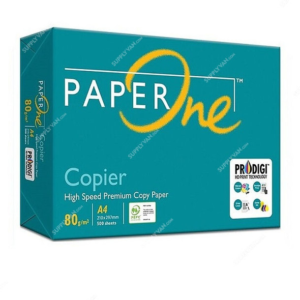 Paperone High Speed Premium Copy Paper, POA480, A4, 297 x 420MM, 500 Sheets/Pack