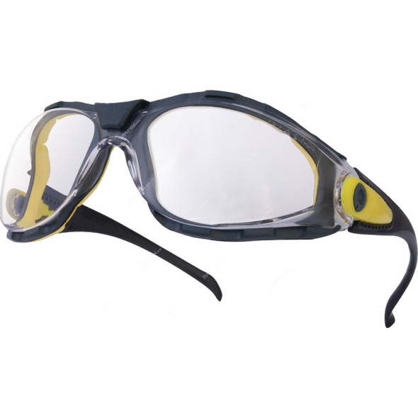 Delta Plus Safety Glasses, PACAYA-C, Polycarbonate, Clear