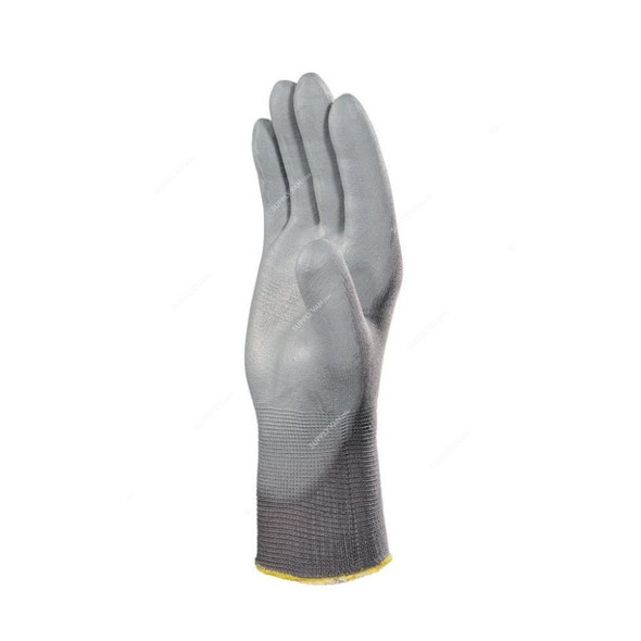 Delta Plus Knitted Glove, VE702GR10, Size10, 100% Polyamide, Grey