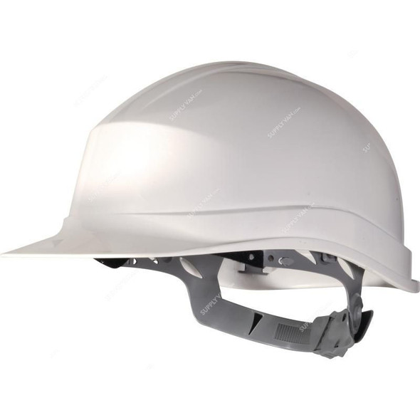 Delta Plus Zircon 1 Safety Helmet, ZIRCON1W-W, 53 to 63CM, HDPE, White