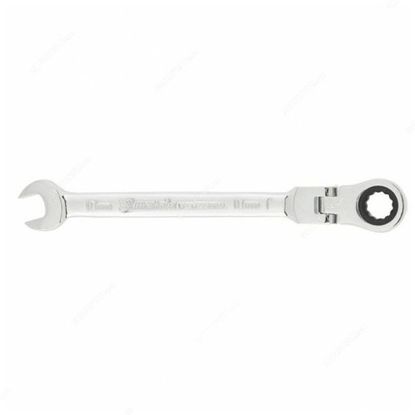 Mtx Combination Wrench With Hinged Reversible Ratchet, 148629, CrV Steel, 162 x 10MM