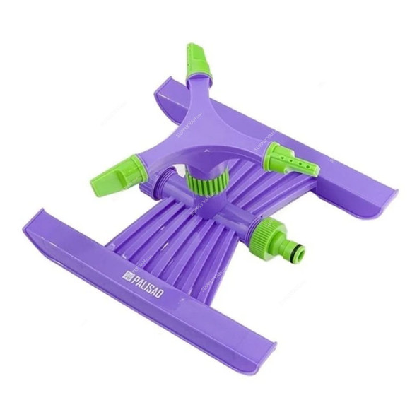 Palisad Rotary Sprinkler, 654098, ABS Plastic, 180 SQ.Mtrs, 15 Mtrs, Green/Purple