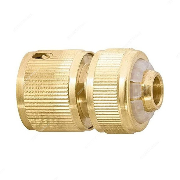 Palisad Quick Detachable Hose Connector, 662408, Aquastop, Brass, 1/2 Inch