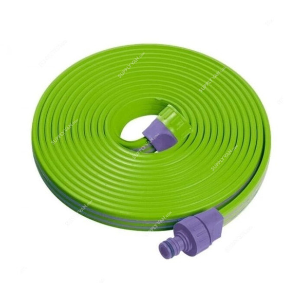 Palisad 3 Tube Drip Garden Hose, 674998, 15 Mtrs, 25MM, Green/Purple