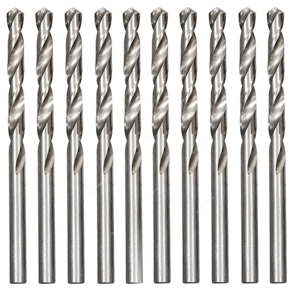 Mtx HSS Metal Drill Bit, 715159, Stainless Steel, Cylindrical Shank Type, 1.5MM, 10 Pcs/Pack