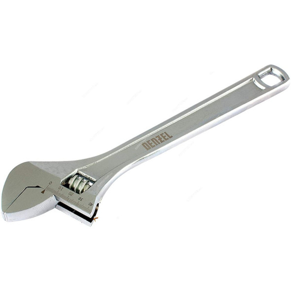 Denzel Adjustable Wrench, 7715508, 35MM Jaw Capacity, 12 Inch Length