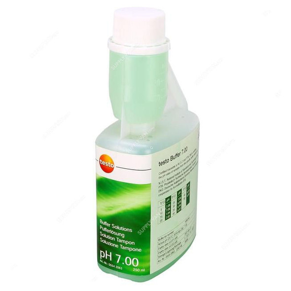 Testo Buffer Solution, 0554-2063, 7 pH, 250ML