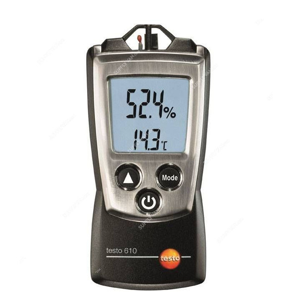 Testo Thermo Hygrometer, 0560-0610, 610 Series, -10 to +50 Deg.C